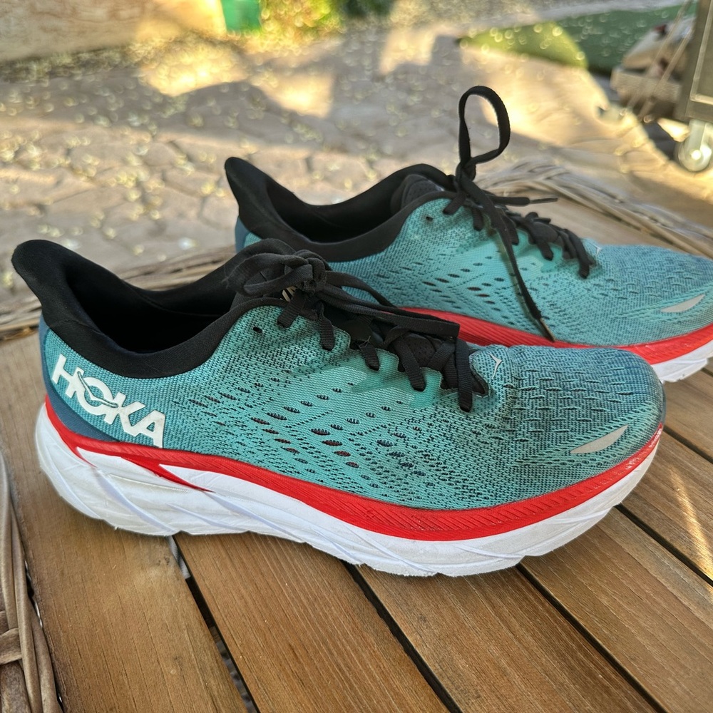 Hoka Clifton 8 Running Shoes Walking Sneakers Mens Size 9